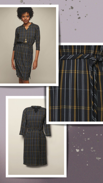 Grid Print Dress - CLEARANCE