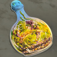 Terrarium Dragon II - Jumbo Holo Sticker - Thumbnail 2