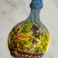 Terrarium Dragon II - Jumbo Holo Sticker - Thumbnail 3