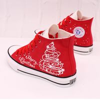 Christmas hand-painted shoes - Thumbnail 4
