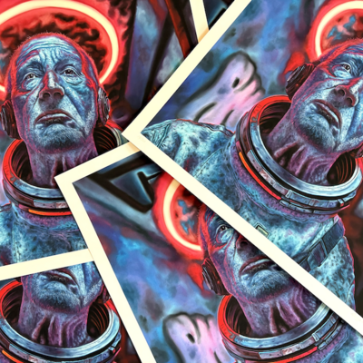 "neon relic" limited edition print by manuel zamudio x aea prints - Thumbnail 1