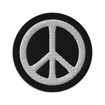 Peace Sign Embroidered Patch