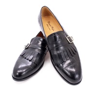 Men's business leather shoes fashionable casual tassel loafers 2 colors - Thumbnail 6
