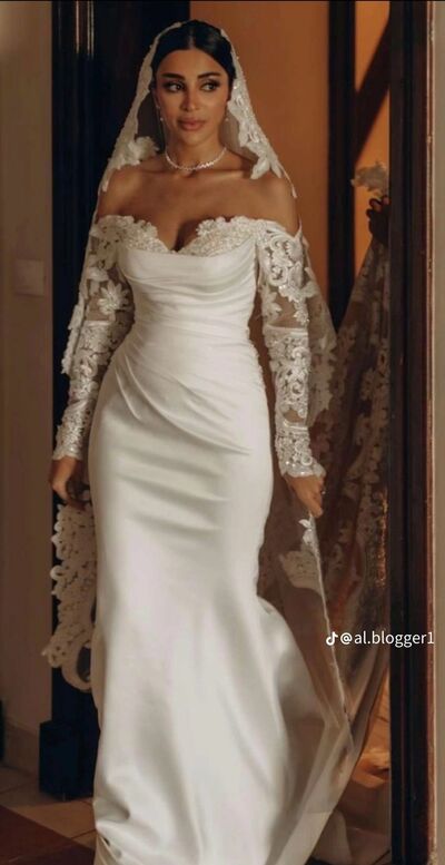 Elegant Wedding Dress, Mermaid Lace Plus Size Bridal Dress Bridal Gown