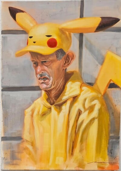 Painting by Moi Martos "It wasn't a game"