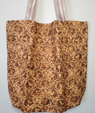 Dino Fossil Damask Tote
