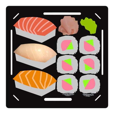 Sushi Vinyl Sticker