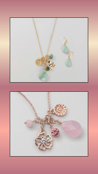 Gem Spring Glimmers Necklace and Earring Set - FINAL SALE