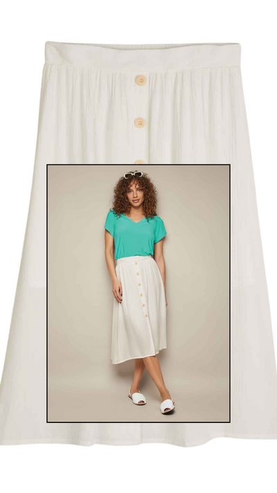 Button Front Skirt - FINAL SALE
