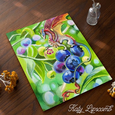 Blueberry Dragon - Print