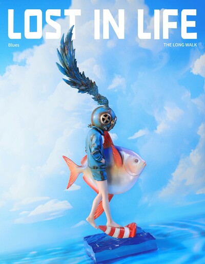 ArTToy "Lost in Life-The Long walk-Blues" by Sank Toys
