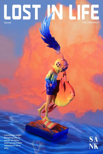 ArTToy "Lost in Life-The Long walk-Sunset" by Sank Toys