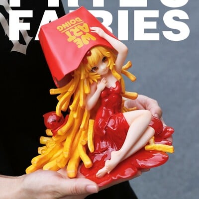 Bishoujo arttoy by weartdoing "sleeping beauty-fries fairies-classic ketchup"  - Thumbnail 2