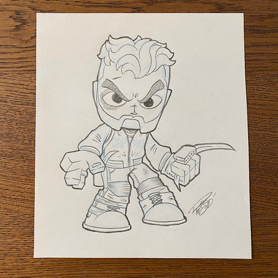 Original concept sketch - captain boomerang mystery mini