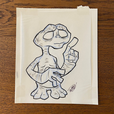Original concept sketch - e.t. mystery mini