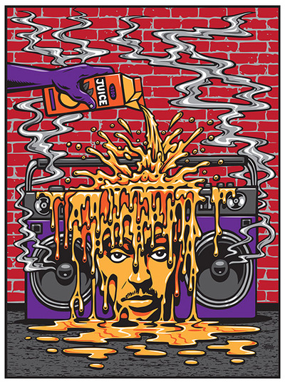 Juice Wrld 2022 screenprinted poster!