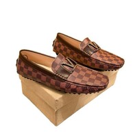 Men's leather shoes with L letter embossed leather - Thumbnail 3