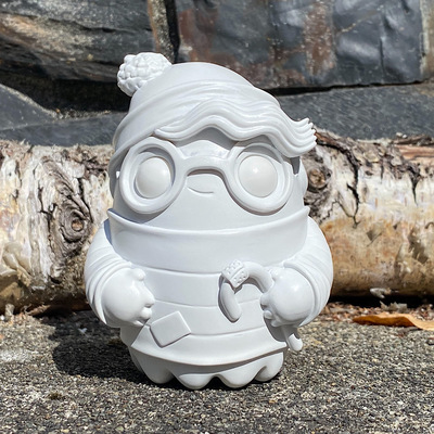 “where’s tiny” tiny ghost soul mates mold test prototype (le 6, signed & numbered)
