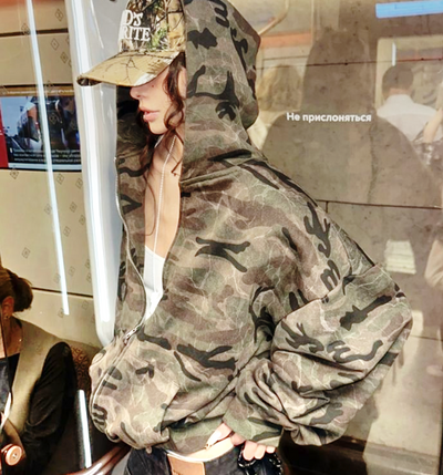 CAMO ZIP HOODIE