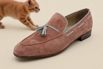 Crafted Leather Classic Genuine Suede Leather Tassel Loafers Dress Shoes