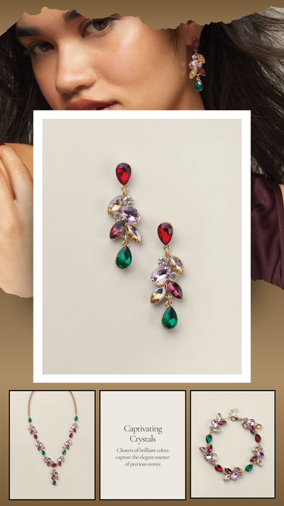 Autumn Crystal Fallscape Earrings