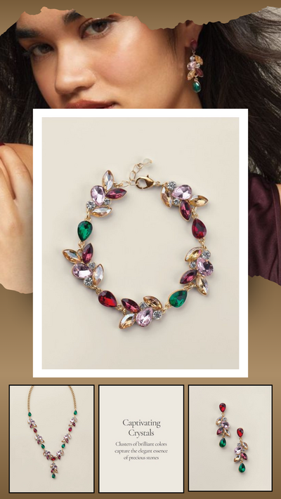 Autumn Crystal Fallscape Bracelet