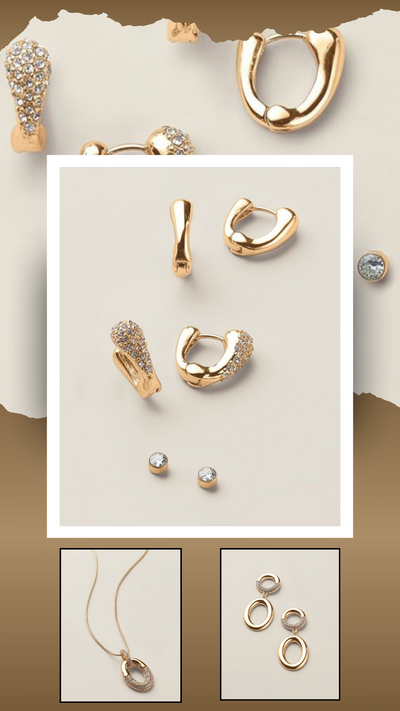 Oval Orbit Earring Set