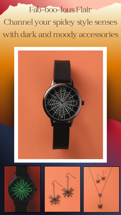 Spider Web Glow Watch