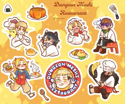 Dungeon Meshi Sticker Sheet