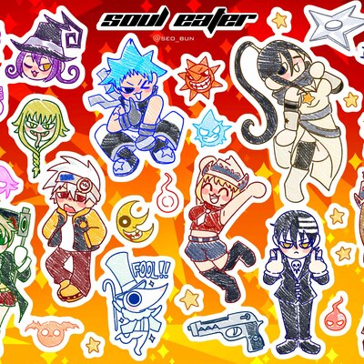 Soul eater sticker sheet - Thumbnail 1