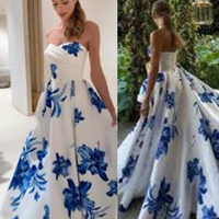 Floral Wedding Gown Bridal Dress Sweetheart  - Thumbnail 1