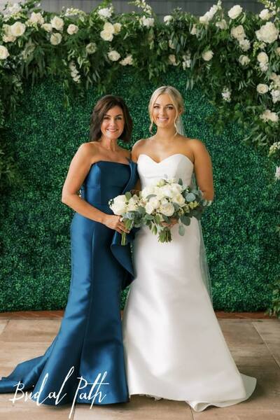 Plus Size Blue Mermaid Mother Of The Bride/ Groom Dresses Formal Evening Dress