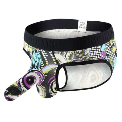 3PK multi-design Men's sexy underwear modal youth elephant tube physiological briefs L450