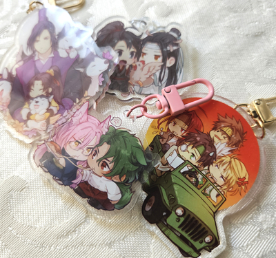Misc acrylic keychains