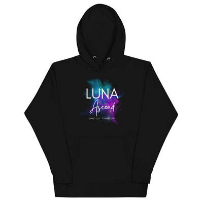 Luna Ascend Unisex Hoodie (Black)