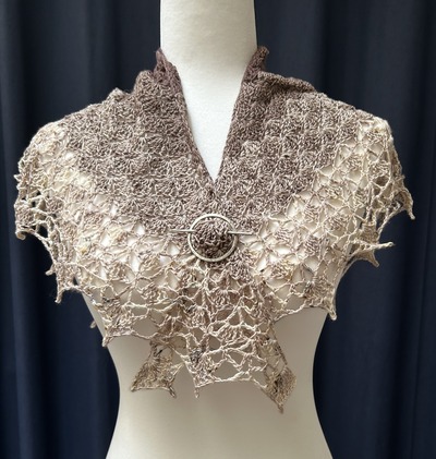 Ghost Ranch Shawlette #5, Various Browns