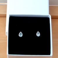 BOXED GIFT/Sterling Silver Blue Topaz Teardrop Stud Earrings/Topaz Earrings/Topaz Jewellery/Topaz Jewelry/Gemstone Earrings/UK - Thumbnail 7
