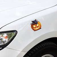 Spooky Cute Black Cat in Pumpkin Sticker - Thumbnail 2