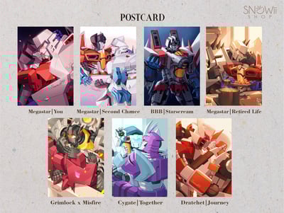 Transformers Postcard