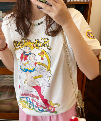 Embroidery Sailor Moon Printed Tee