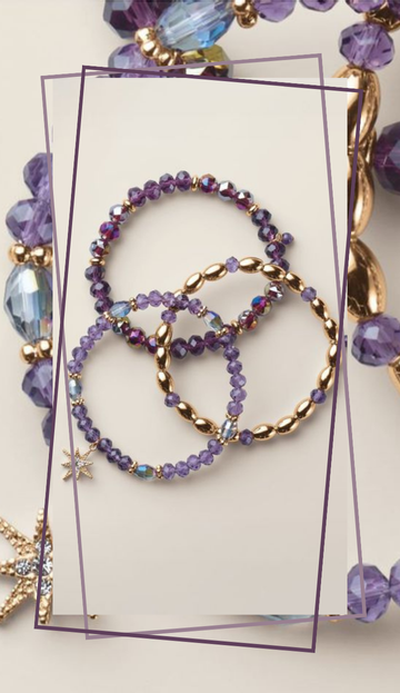 Majestic Plum Bracelet Set