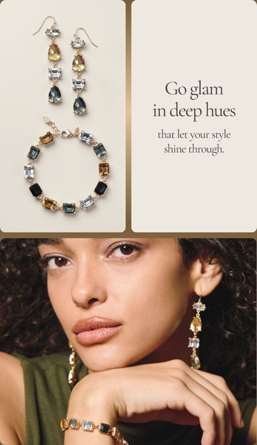 Midnight Glam Bracelet & Earring Set