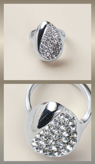 Glistening Droplet Ring