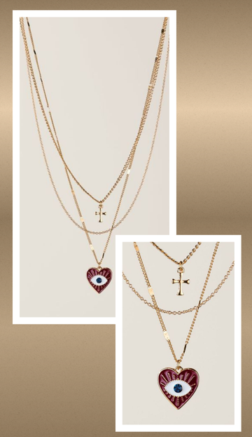 Heartful Embrace Layered Necklace