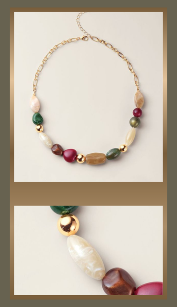 Vivid Harmony Beaded Necklace