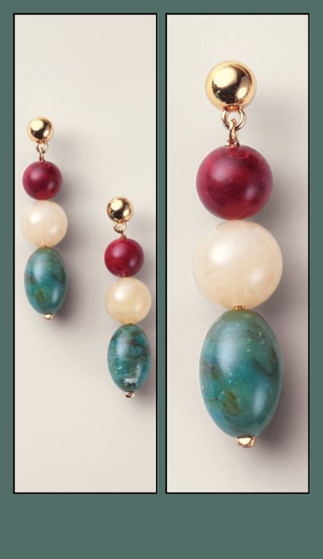 Vivid Harmony Beaded Earrings