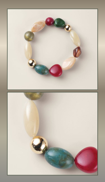 Vivid Harmony Beaded Bracelet