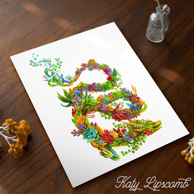 Succulent Dragon - Print