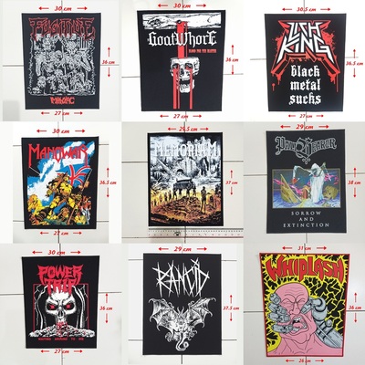 02 - Punk Back Patches, Hardcore, Crust, D beat, Metal, Thrash, Grindcore, DTF / Screen Printed Back Patch