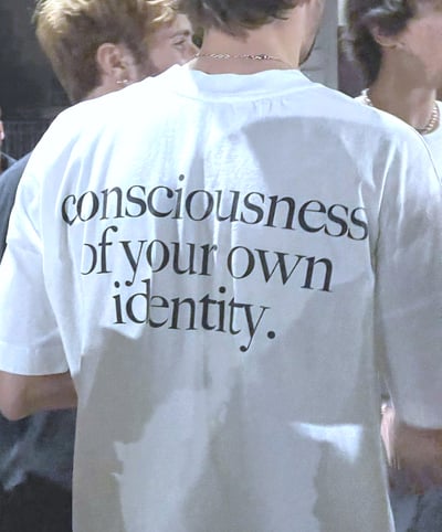 Free Shipping-CONSCIOUSNESS OF YOUR OWN IDENTITY TEE